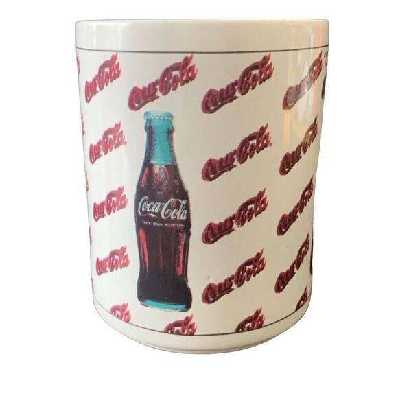 Vintage Coca-Cola 1997 Always Refreshing Collectible Script Logo Mug HTF - Picture 5 of 10